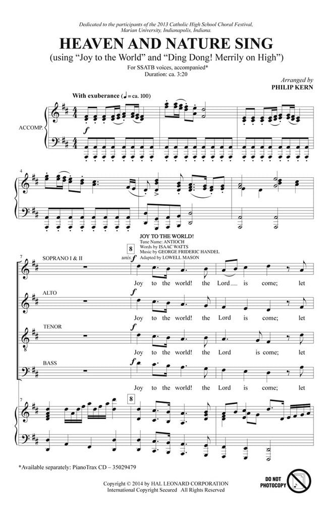 Heaven and Nature Sing